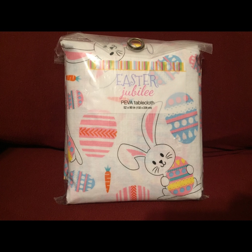Easter Jubilee Peva Tablecloth 52 x 90 " in Spring Home Decor Bunny NEW